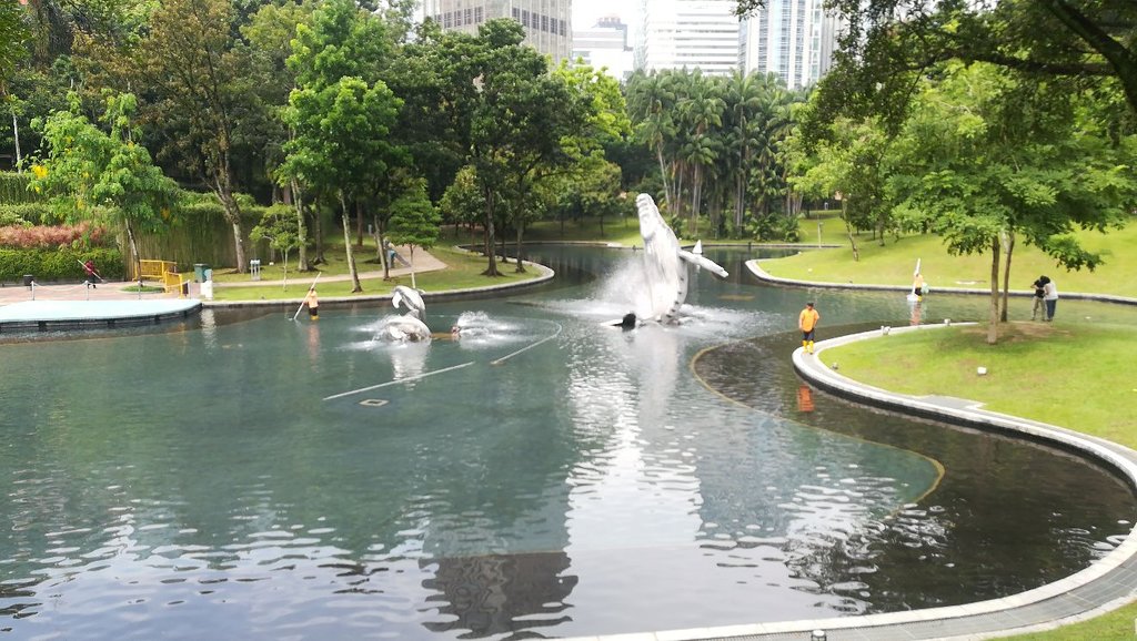 پارک klcc در کوالالامپور مالزی